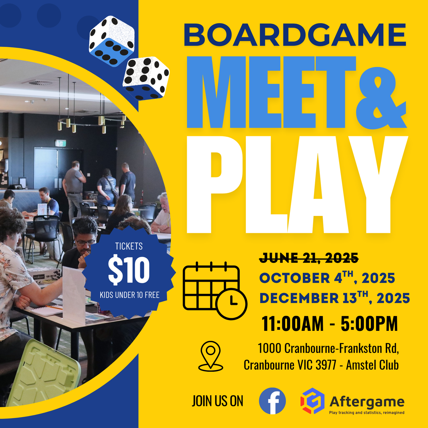 Boardgame Meet & Play Event Ticket