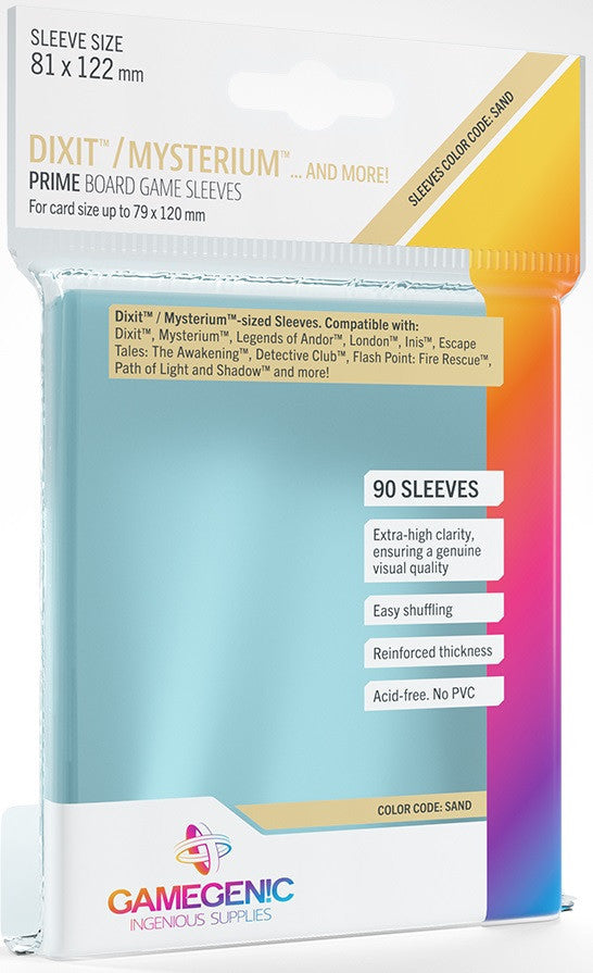 Gamegenic Clear Board Game Sleeves (81mm x 122mm) 90 Pack