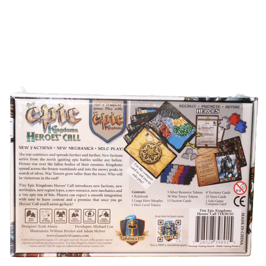 Tiny Epic Kingdoms - Heroes Call Expansion Back