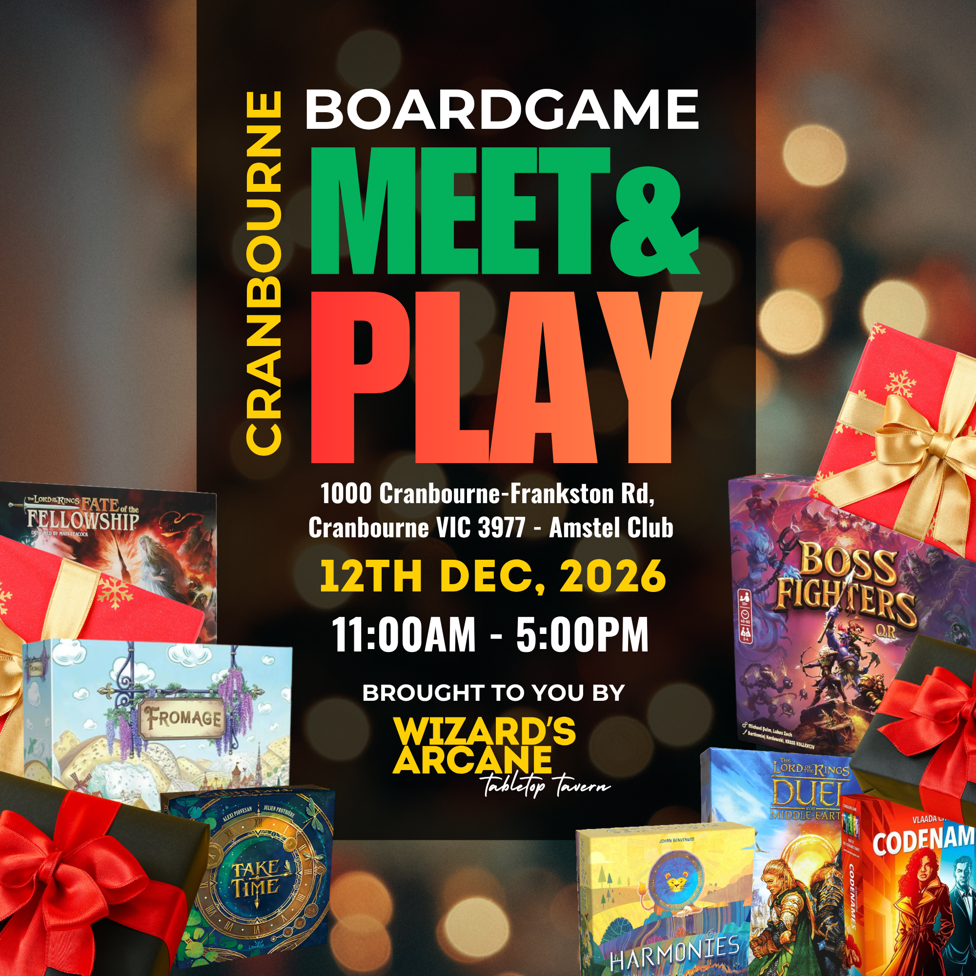 Boardgame Meet & Play | Cranbourne | 12th December 2026