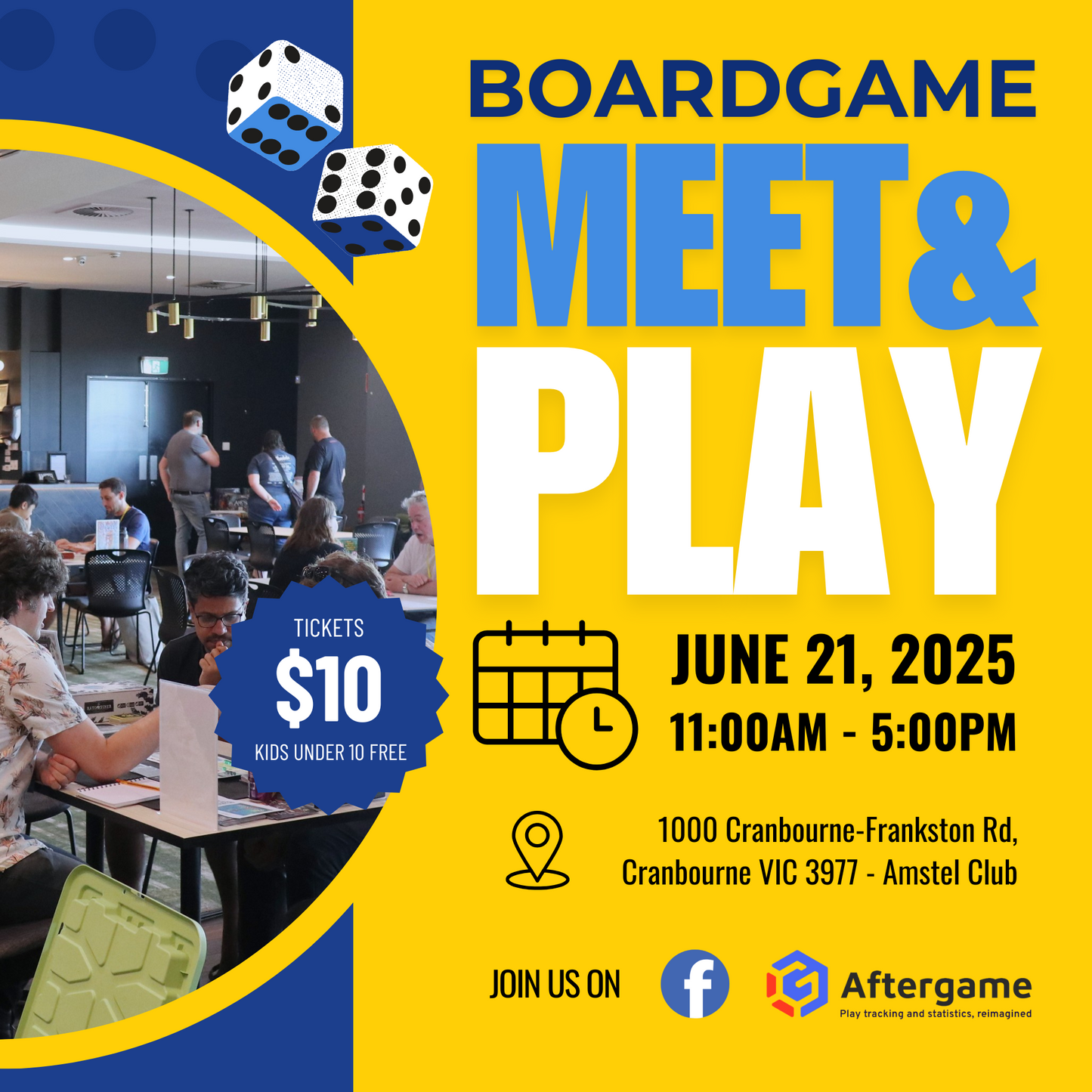 Boardgame Meet & Play Event Ticket