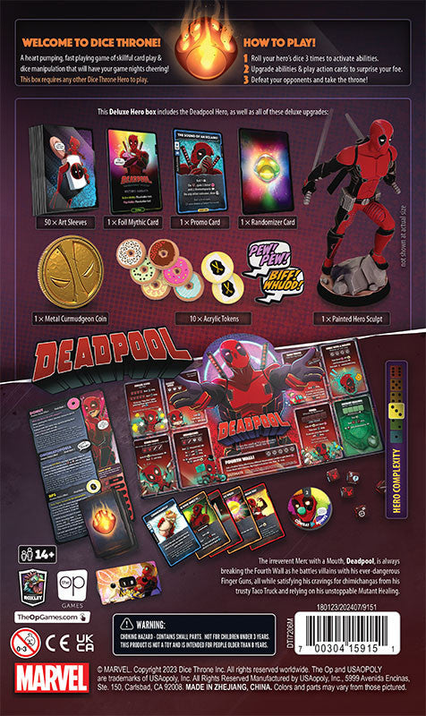 Dice Throne Marvel Deadpool Deluxe Expansion