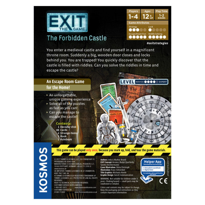 Exit the Game the Forbidden Castle - Wizard's Arcane Tabletop Tavern