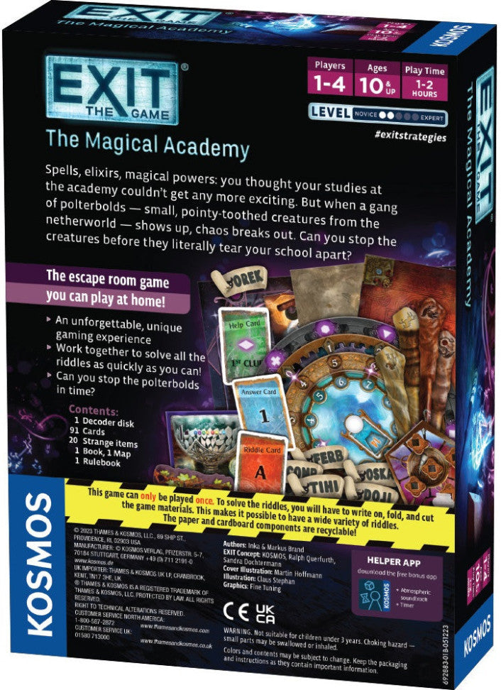 Exit the Game The Magical Academy - Wizard's Arcane Tabletop Tavern