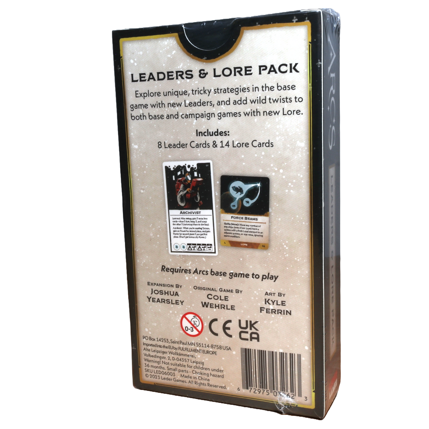 Arcs: Leaders & Lore Pack