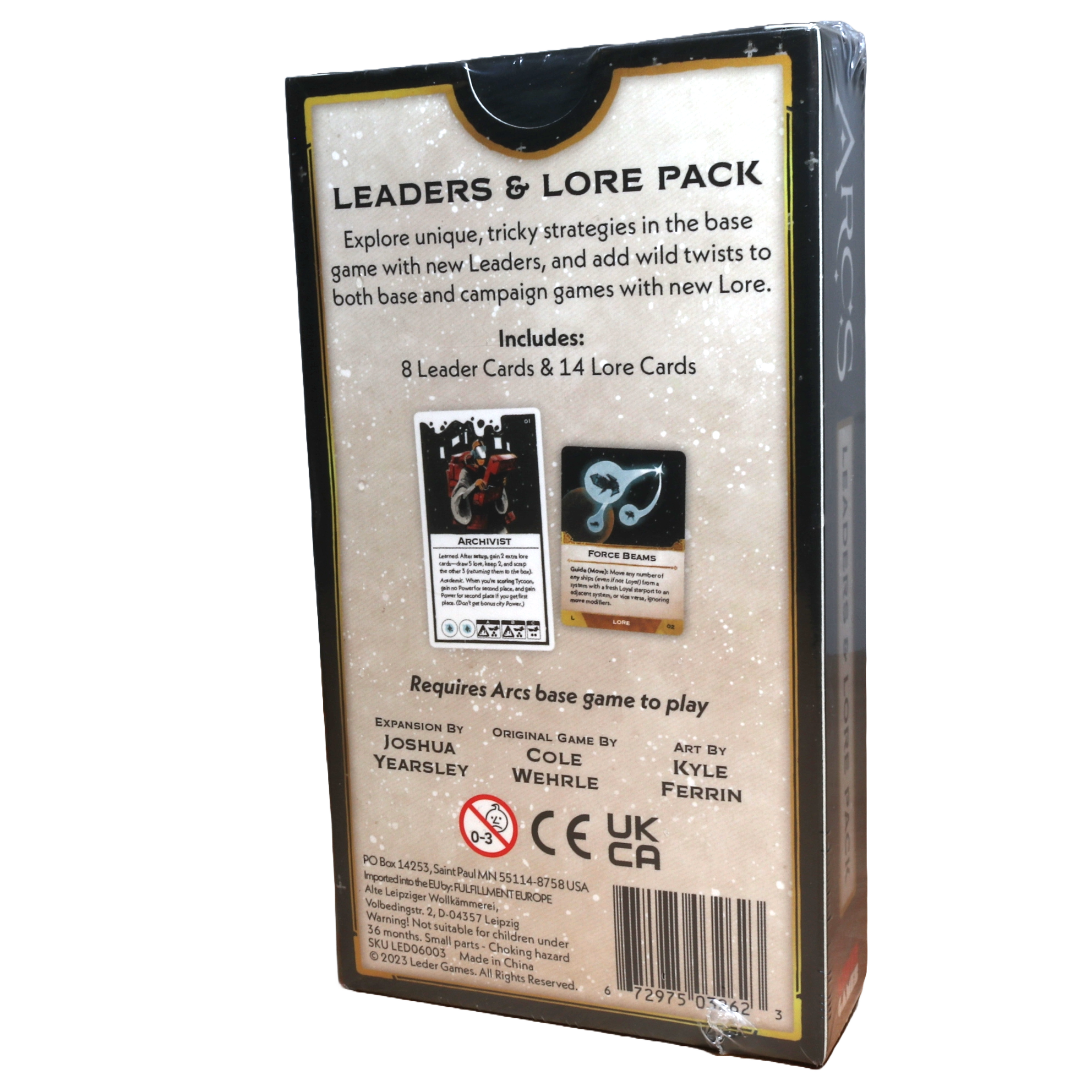 Arcs: Leaders & Lore Pack
