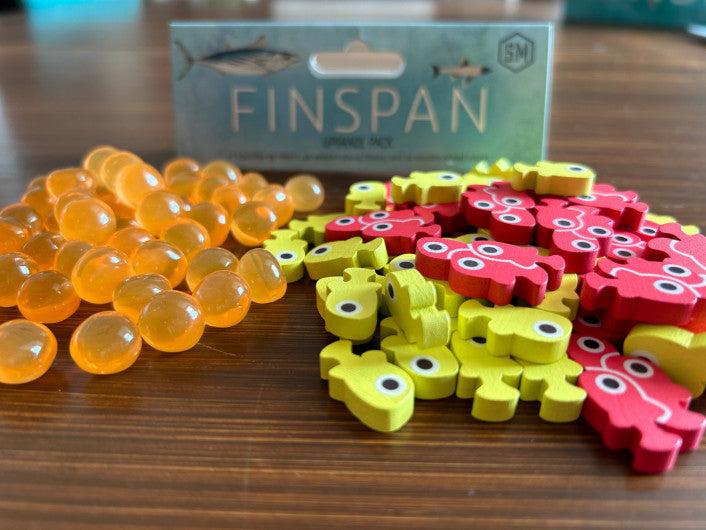 Finspan Upgrade Pack (Wooden Tokens & Squishy Eggs) - Wizard's Arcane Tabletop Tavern