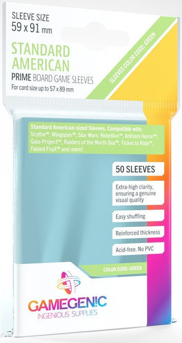 Gamegenic Gloss Board Game Sleeves (59mm x 91mm) 50 Pack - Wizard's Arcane Tabletop Tavern