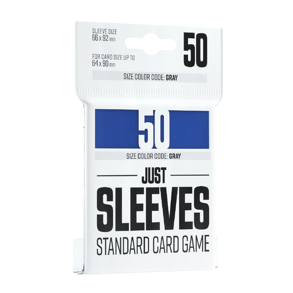 Game Genic Just Sleeves 66 mm x 92 mm Clear/Blue (50 Pack) - Wizard's Arcane Tabletop Tavern