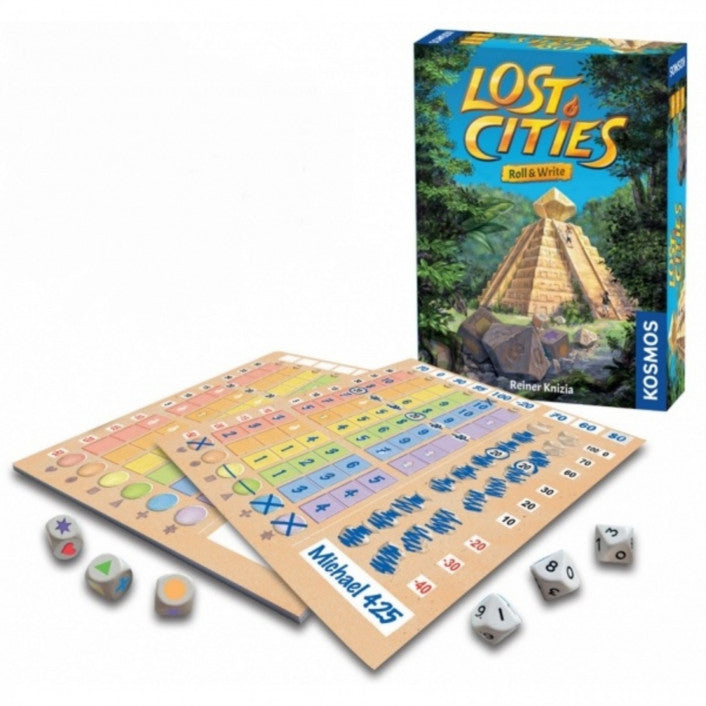 Lost Cities Roll and Write - Wizard's Arcane Tabletop Tavern