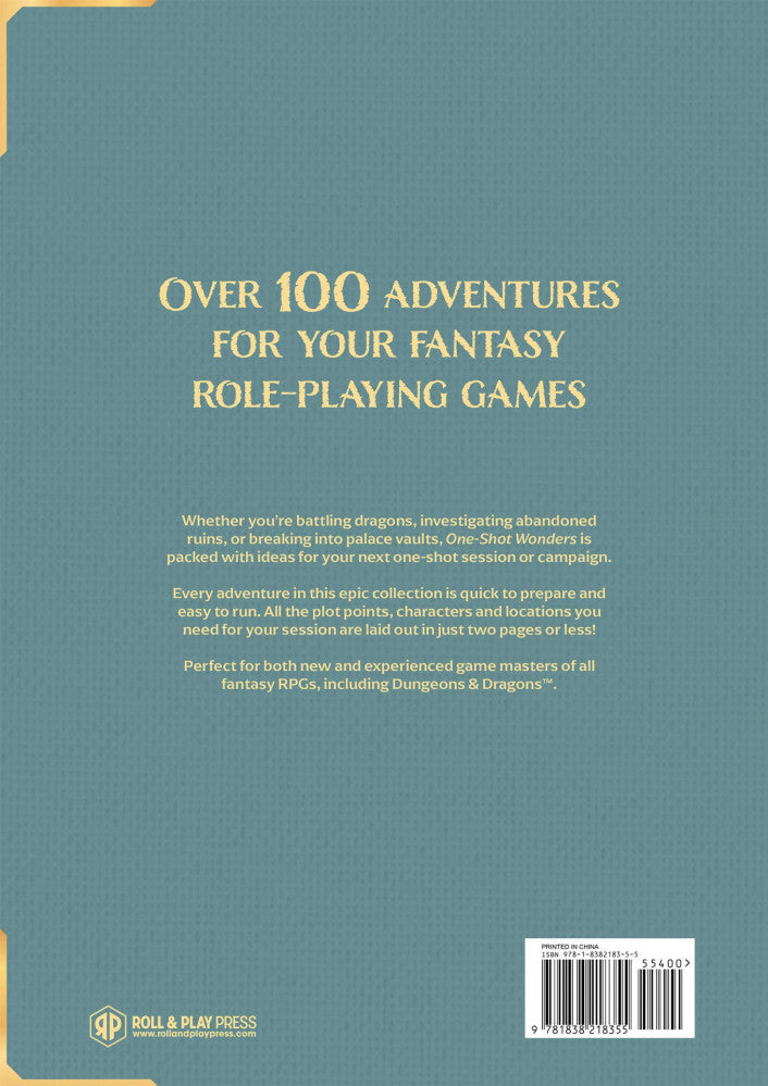 One-Shot Wonders - Wizard's Arcane Tabletop Tavern