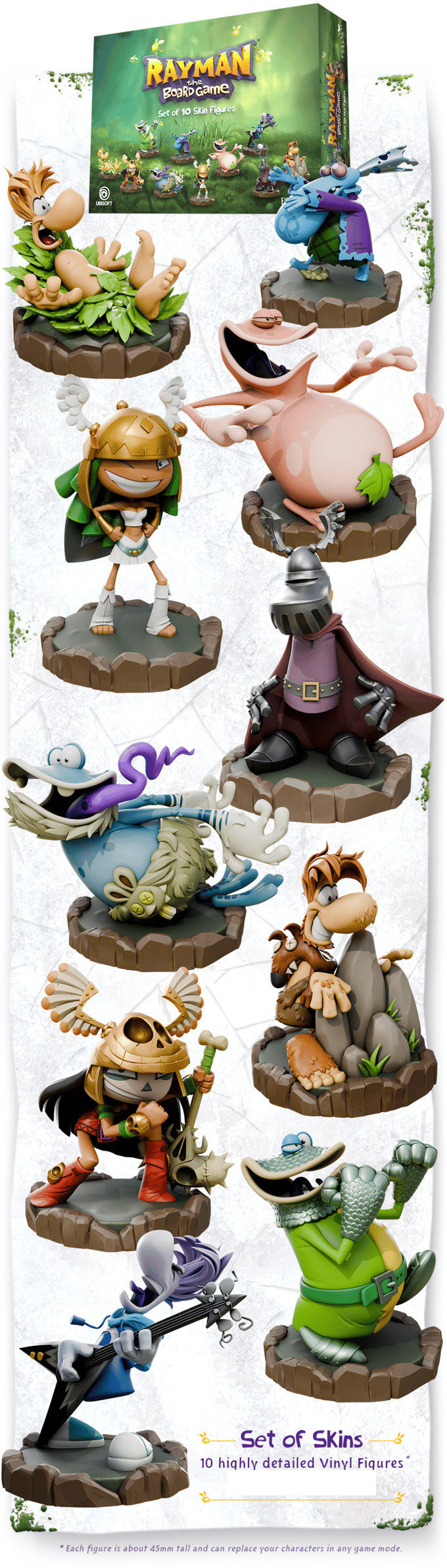 Rayman the Board Game Set of 10 Skins - Wizard's Arcane Tabletop Tavern