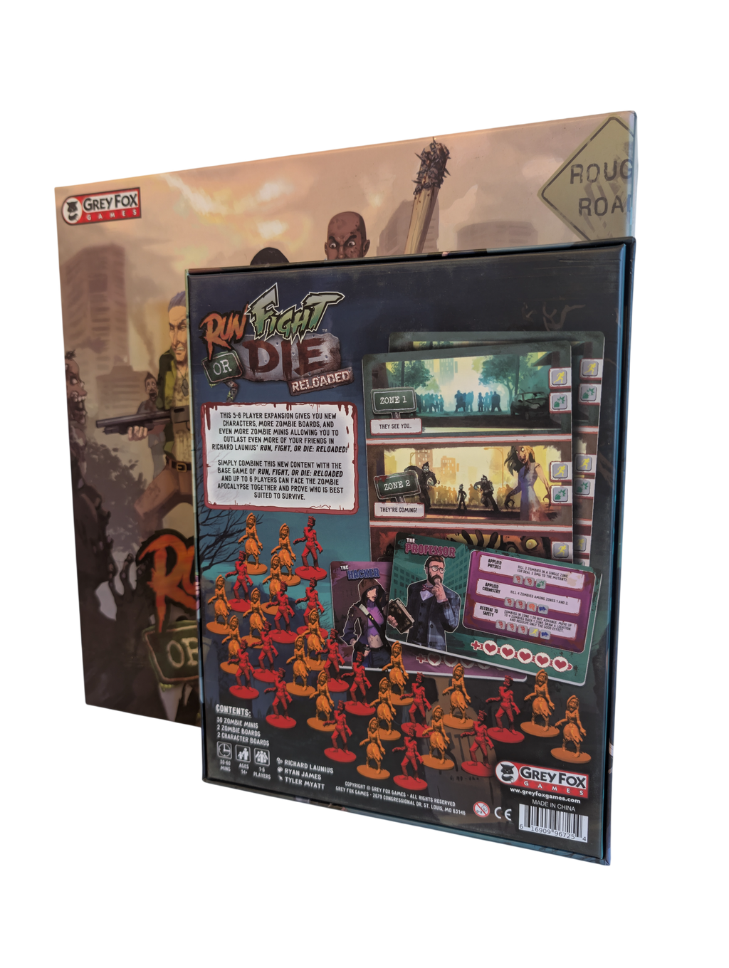 Run Fight or Die Reloaded with 5/6 Player Expansion (used)
