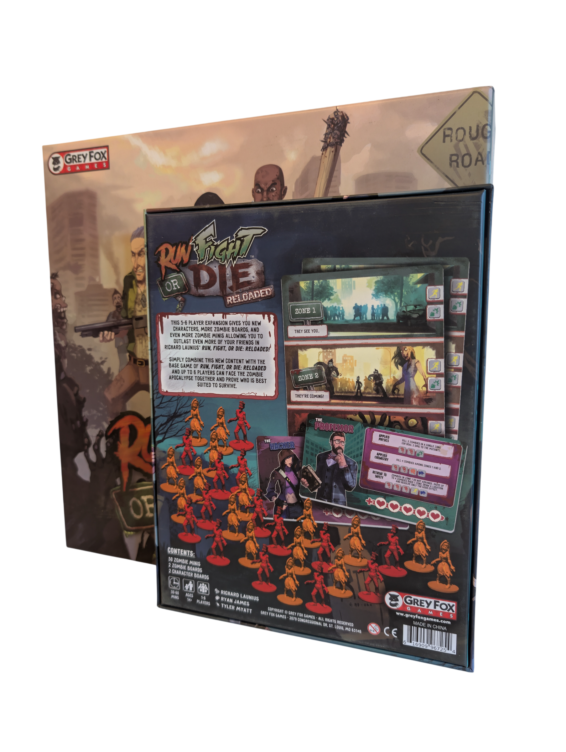 Run Fight or Die Reloaded with 5/6 Player Expansion (used)
