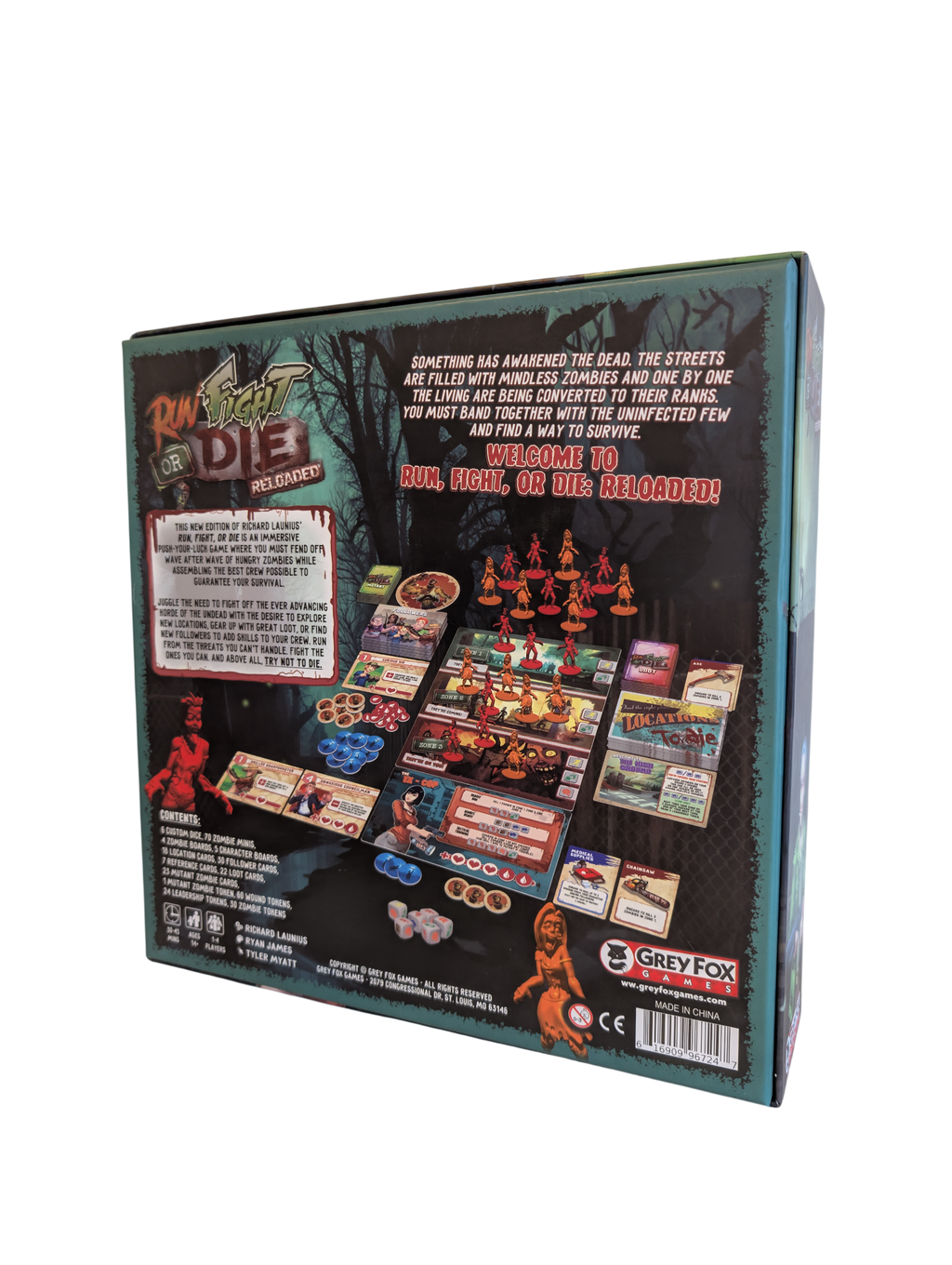 Run Fight or Die Reloaded with 5/6 Player Expansion (used)