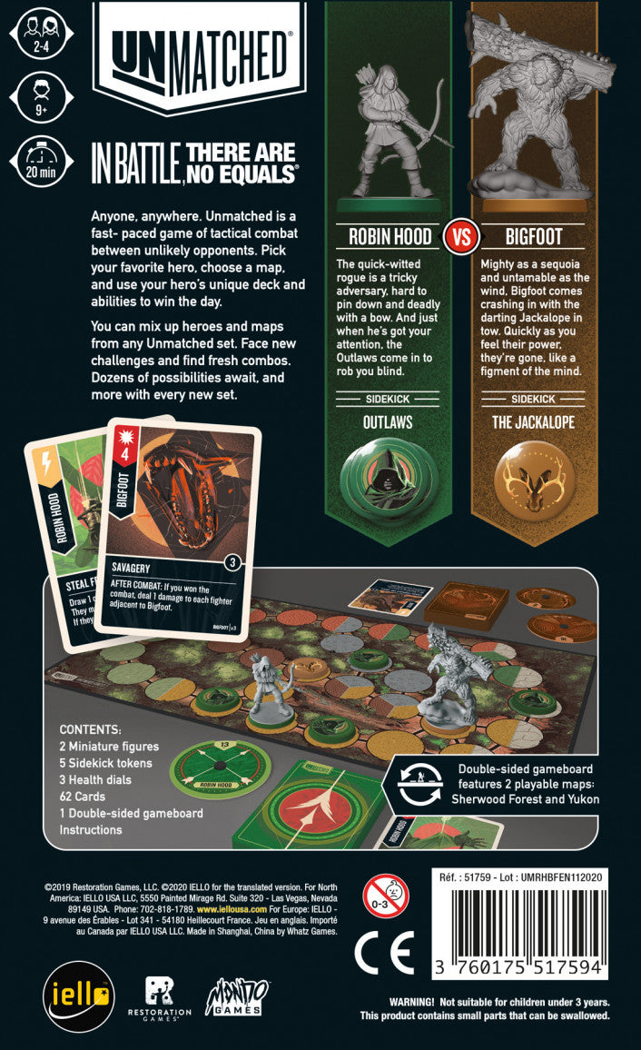 Unmatched Robin Hood vs Bigfoot