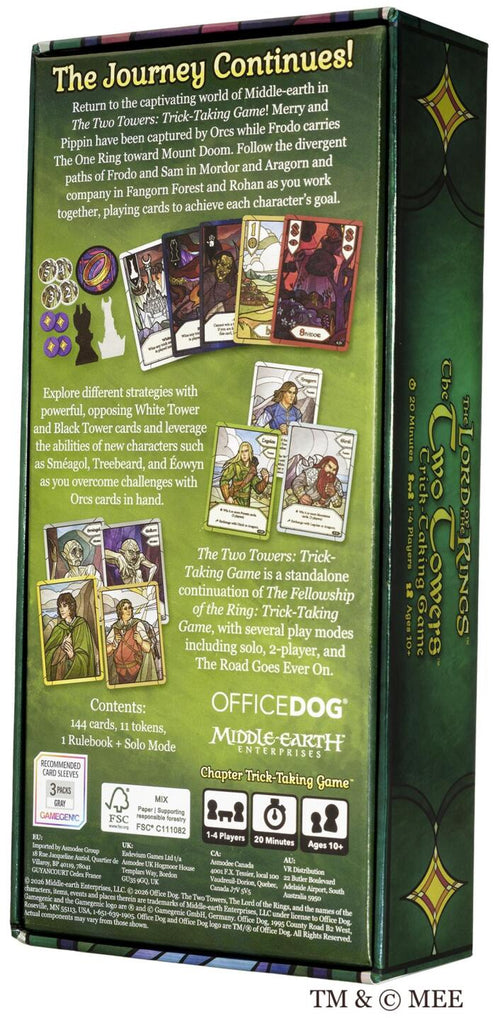 The Lord of the Rings The Two Towers Trick Taking Game