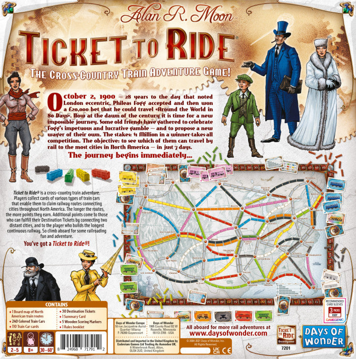 Ticket to Ride - Wizard's Arcane Tabletop Tavern
